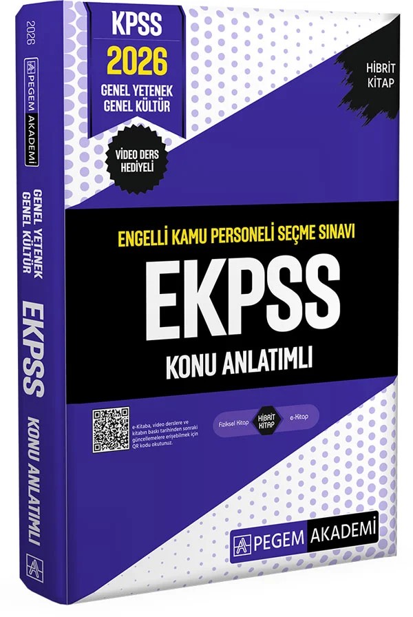 2026 E-KPSS Engelli Kamu Personeli Seçme Sınavı Konu Anlatımlı – KPSS Engelli Kamu Personeli Seçme Sınavı Konu Anlatımlı – Pegem Akademi Yayıncılık kitap kapağı