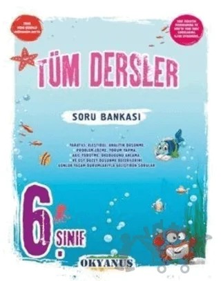 6. Sınıf Tüm Dersler Soru Bankası – Kolektif – Okyanus Yayınları kitap kapağı