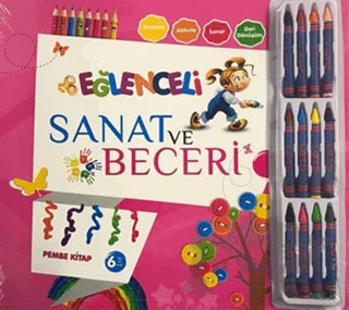 Eğlenceli Sanat ve Beceri Pembe Kitap (6 Yaş - Kalemli) – Kolektif – Parıltı Yayınları kitap kapağı