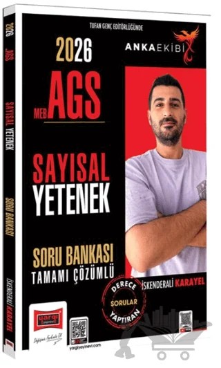 2026 MEB-AGS Anka Ekibi Sayısal Yetenek Tamamı Çözümlü Soru Bankası – İskender Karayel – Yargı Yayınevi kitap kapağı