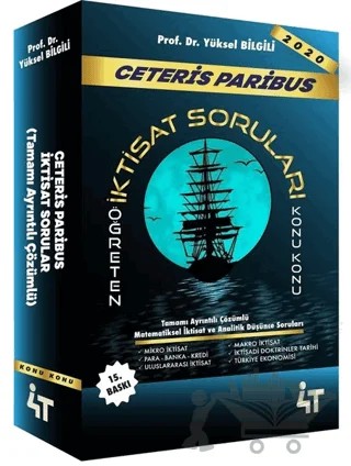 Ceteris Paribus İktisat Soruları – Yüksel Bilgili – 4T Yayınları kitap kapağı