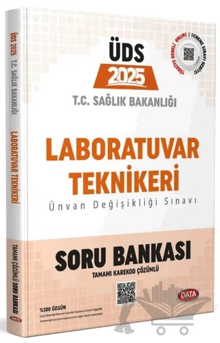 T.C. Sağlık Bakanlığı ÜDS Laboratuvar Teknikeri Kadrosu Soru Bankası (Karekod Çözümlü) – Kolektif – Data Yayınları kitap kapağı