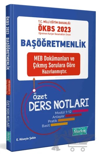 2023 Başöğretmenlik MEB Çalışma Kitabı ÖBA Ders Videoları Özet Ders Notları – Kolektif – Markaj Yayınları kitap kapağı