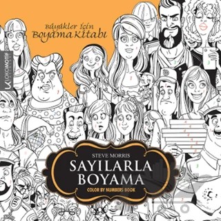 Büyükler İçin Boyama Kitabı - Sayılarla Boyama – Steve Morris – Piar Kids kitap kapağı