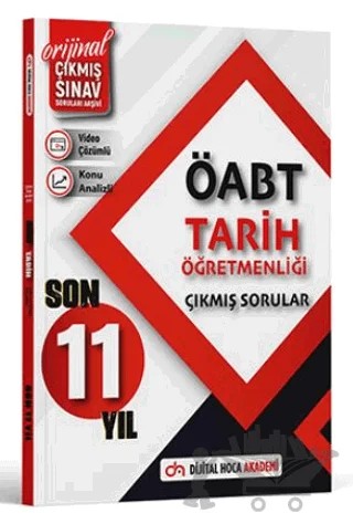 ÖABT Tarih Öğretmenliği Son 11 Yıl Orijinal Çıkmış Sınav Soruları Konu Analizli-Video Çözümlü – Kolektif – Dijital Hoca kitap kapağı