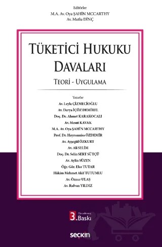 Tüketici Hukuku Davaları – Kolektif – Seçkin Yayıncılık kitap kapağı