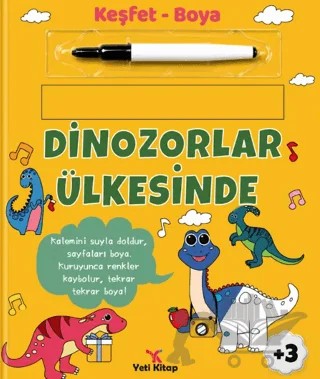 Keşfet Boya Dinozorlar Ülkesinde – Kolektif – Yeti Kitap kitap kapağı