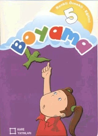 Renkli Örnekli Eğitici Boyama 5 – Kolektif – Kare Yayınları kitap kapağı