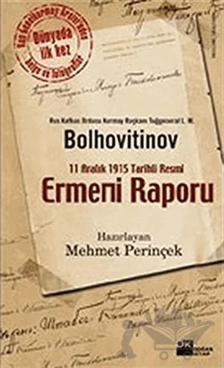 11 Aralık 1915 Tarihli Resmi Ermeni Raporu – L. M. Bolhovitinov – Doğan Kitap kitap kapağı