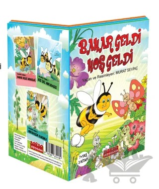 Bahar Geldi Hoş Geldi Bal Arısı Vızdık Serisi Renkli Resimli 3 Kitap Set – Aziz Sivaslıoğlu – Bordo Ressam kitap kapağı