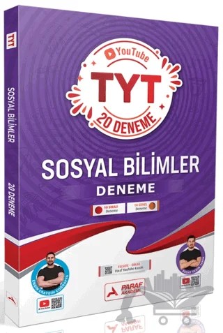 TYT Sosyal Bilimler 20 Deneme – Engin Eraydın, Sedat Tekin – Paraf Akademi kitap kapağı