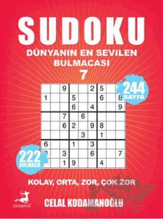 Sudoku - Dünyanın En Sevilen Bulmacası 7 – Celal Kodamanoğlu – Olimpos Yayınları kitap kapağı