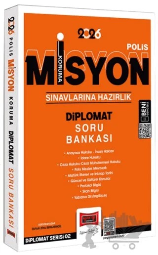 2026 Polis Misyon Koruma Sınavlarına Hazırlık Diplomat Soru Bankası – İrfan Ziya İbrahimgil – Yargı Yayınevi kitap kapağı