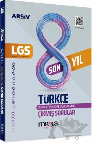 LGS Türkçe Konu Konu Çıkmış Sorular Son 8 Yıl – Kolektif – Marka Yayınları kitap kapağı