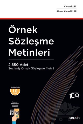 Örnek Sözleşme Metinleri - 2650 Adet Seçilmiş Örnek Sözleşme Metni – Canan Ruhi, Ahmet Cemal Ruhi – Seçkin Yayıncılık kitap kapağı