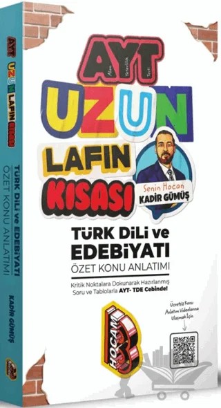 AYT Uzun Lafın Kısası Türk Dili ve Edebiyatı Özet Konu Anlatımı – Kadir Gümüş – Benim Hocam Yayınları kitap kapağı
