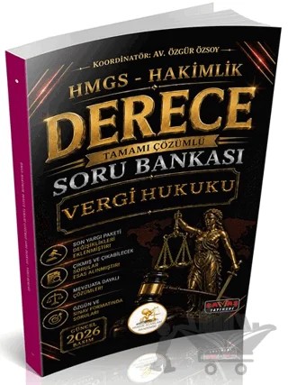 HUKAL HMGS-Hakimlik Derece Vergi Hukuku Soru Bankası – Özgür Özsoy – Savaş Yayınevi kitap kapağı