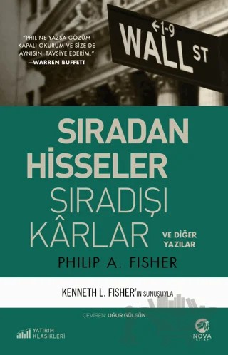 Sıradan Hisseler Sıradışı Karlar – Philip A. Fisher – Nova Kitap kitap kapağı