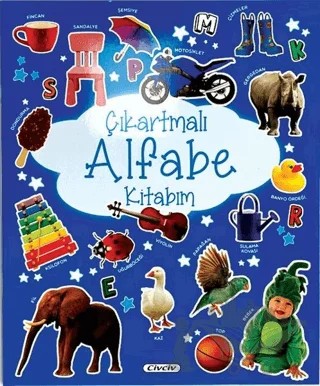 Çıkartmalı Alfabe Kitabım – Kolektif – Civciv kitap kapağı