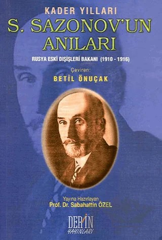 Kader Yılları S. Sazonov’un Anıları – Kolektif – Derin Yayınları kitap kapağı