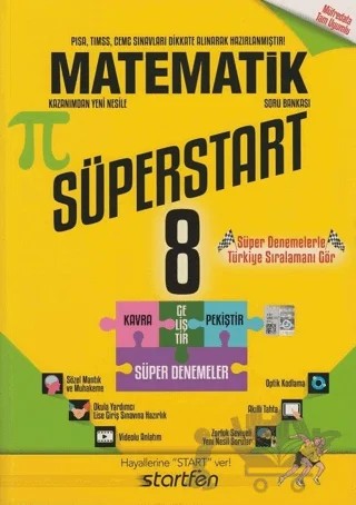 8. Sınıf Matematik Süperstart Soru Bankası – Kolektif – Startfen Yayınları kitap kapağı