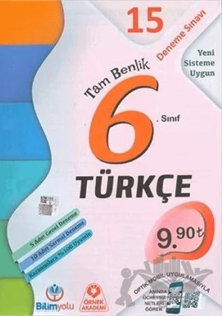 6. Sınıf Türkçe Tam Benlik 15 Deneme Sınavı – Kolektif – Bilimyolu Yayıncılık kitap kapağı