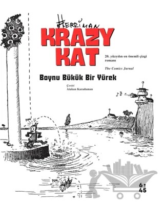 Krazy Kat – Boynu Bükük Bir Yürek – George Herriman – Altıkırkbeş Yayınları kitap kapağı