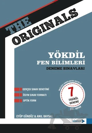 The Originals YÖKDİL Fen Bilimleri Deneme Sınavları – Eyüp Gündüz, Anıl Baysal – Vizetek Yayıncılık kitap kapağı