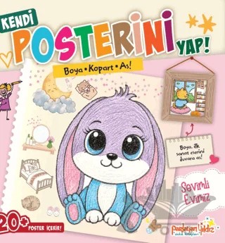 Kendi Posterini Yap! Boya Kopart As! Sevimli Evimiz – Kolektif – Parlayan Yıldız kitap kapağı