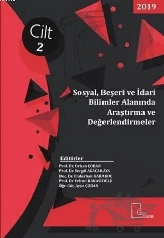 Sosyal Beşeri ve İdari Bilimler Alanında Araştırma ve Değerlendirmeler Cilt 2 – Kolektif – Gece Akademi kitap kapağı