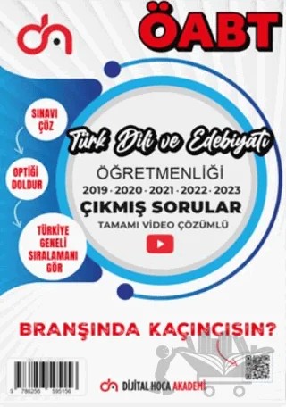 ÖABT Türk Dili ve Edebiyatı Öğretmenliği Son Beş Yıl Çıkmış Sorular Tamamı Video Çözümlü – Kolektif – Dijital Hoca kitap kapağı