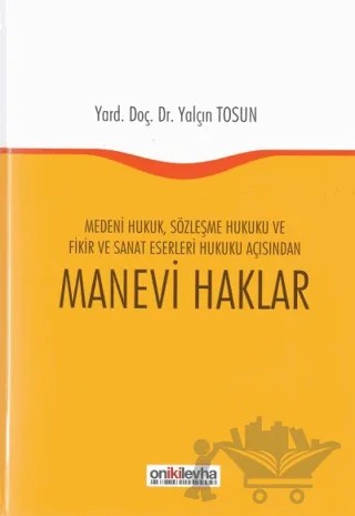 Manevi Haklar – Yalçın Tosun – On İki Levha Yayınları kitap kapağı