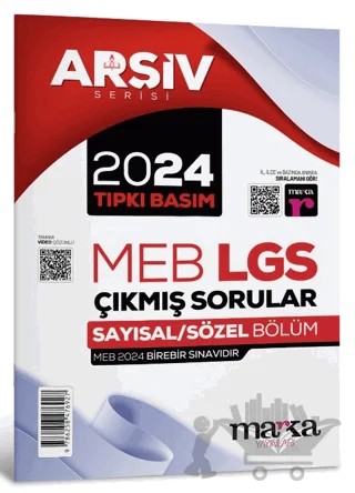 2024 LGS 8. Sınıf Arşiv Serisi Tıpkı Basım Çıkmış Sorular Tamamı Video Çözümlü – Kolektif – Marka Yayınları kitap kapağı