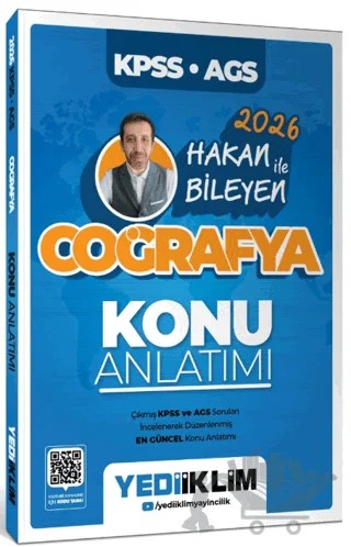 2026 KPSS AGS Coğrafya Konu Anlatımı – Hakan Bileyen – Yediiklim Yayınları kitap kapağı