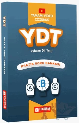 YDT Pratik Soru Bankası - Tamamı Video Çözümlü – Kolektif – Teorem Yayıncılık kitap kapağı