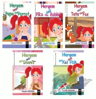 Meryem And Her Animal Frıends (İngilizce Hikaye Seti 5 Kitap Takım) – Funda Memege – Memento Mori kitap kapağı