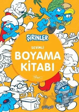Sevimli Boyama Kitabı - Şirinler – Kolektif – Pogo Çocuk kitap kapağı