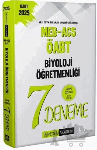 2025 MEB-AGS-ÖABT Biyoloji Öğretmenliği Tamamı Çözümlü 7 Deneme – Kollektif – Pegem Akademi Yayıncılık kitap kapağı