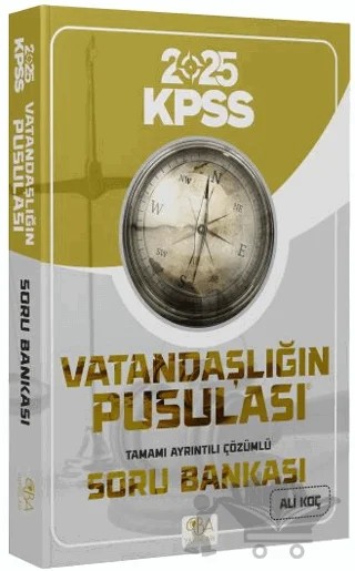 2025 KPSS Vatandaşlığın Pusulası Soru Bankası Çözümlü – Ali Koç – CBA Akademi kitap kapağı