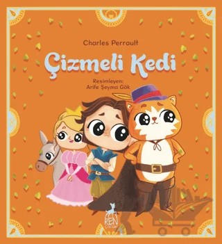 Çizmeli Kedi – Charles Perrault – Ren Çocuk kitap kapağı