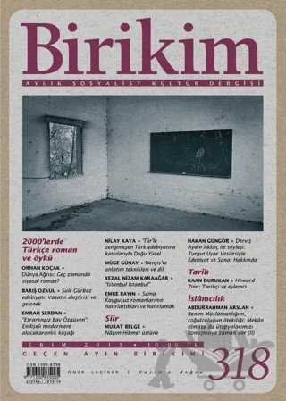 Birikim Aylık Sosyalist Kültür Dergisi Sayı: 318 – Birikim Yayınları kitap kapağı