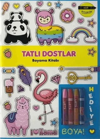 Tatlı Dostlar Boyama Kitabı - Minik Ressamlar – Kolektif – Doğan Egmont Yayıncılık kitap kapağı