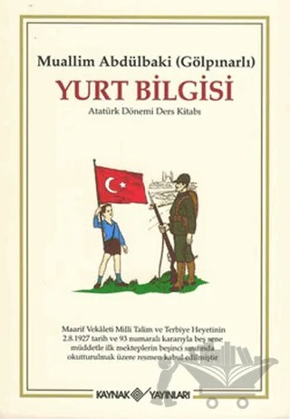 Yurt Bilgisi – Abdülbaki Gölpınarlı – Kaynak Yayınları kitap kapağı