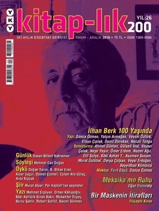 Kitap-lık Dergisi Sayı: 200 Kasım - Aralık 2018 – Yapı Kredi Yayınları kitap kapağı