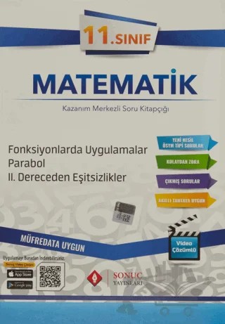 11. Sınıf Matematik Kazanım Merkezli Soru Kitapçığı – Kolektif – Sonuç Yayınları kitap kapağı
