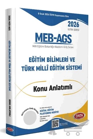 AGS Ultra Serisi Eğitimin Temelleri - Türk Milli Eğitim Sistemi Konu Anlatımlı – Kolektif – Data Yayınları kitap kapağı