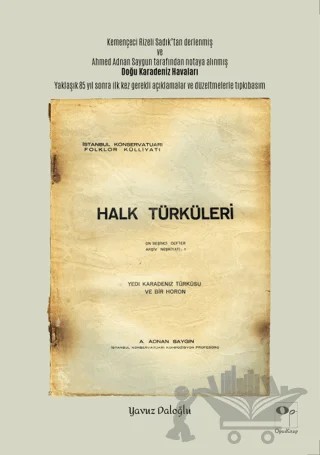 Yedi Karadeniz Türküsü ve Bir Horon – Yavuz Daloğlu – OpusKitap kitap kapağı
