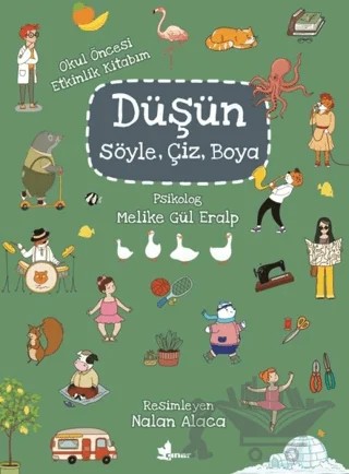 Düşün, Söyle, Çiz, Boya – Melike Gül Eralp – Çınar Yayınları kitap kapağı