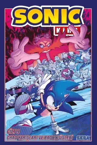 Sonic Kirpi Cilt 9 - Chao Yarışları ve Badnik Üsleri – Evan Stanley – Presstij Kitap kitap kapağı