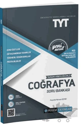 2022 Üniversite Sınavlarına Hazırlık TYT Coğrafya Soru Bankası – Kolektif – Pegem Akademi Yayıncılık kitap kapağı